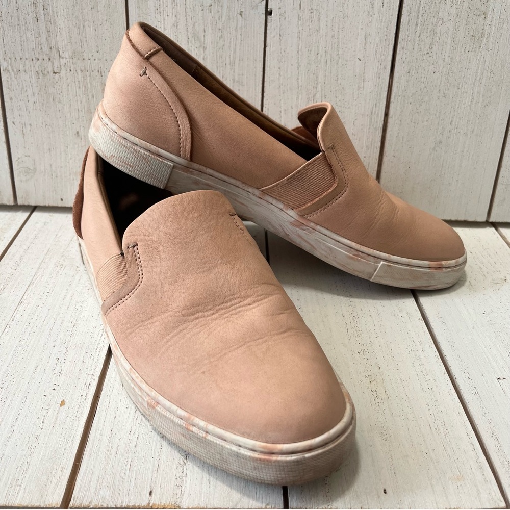 Women's Shoes Frye Ivy Slip On Sneakers Shoes Comfort Blush Pink Size 8.5 Casual